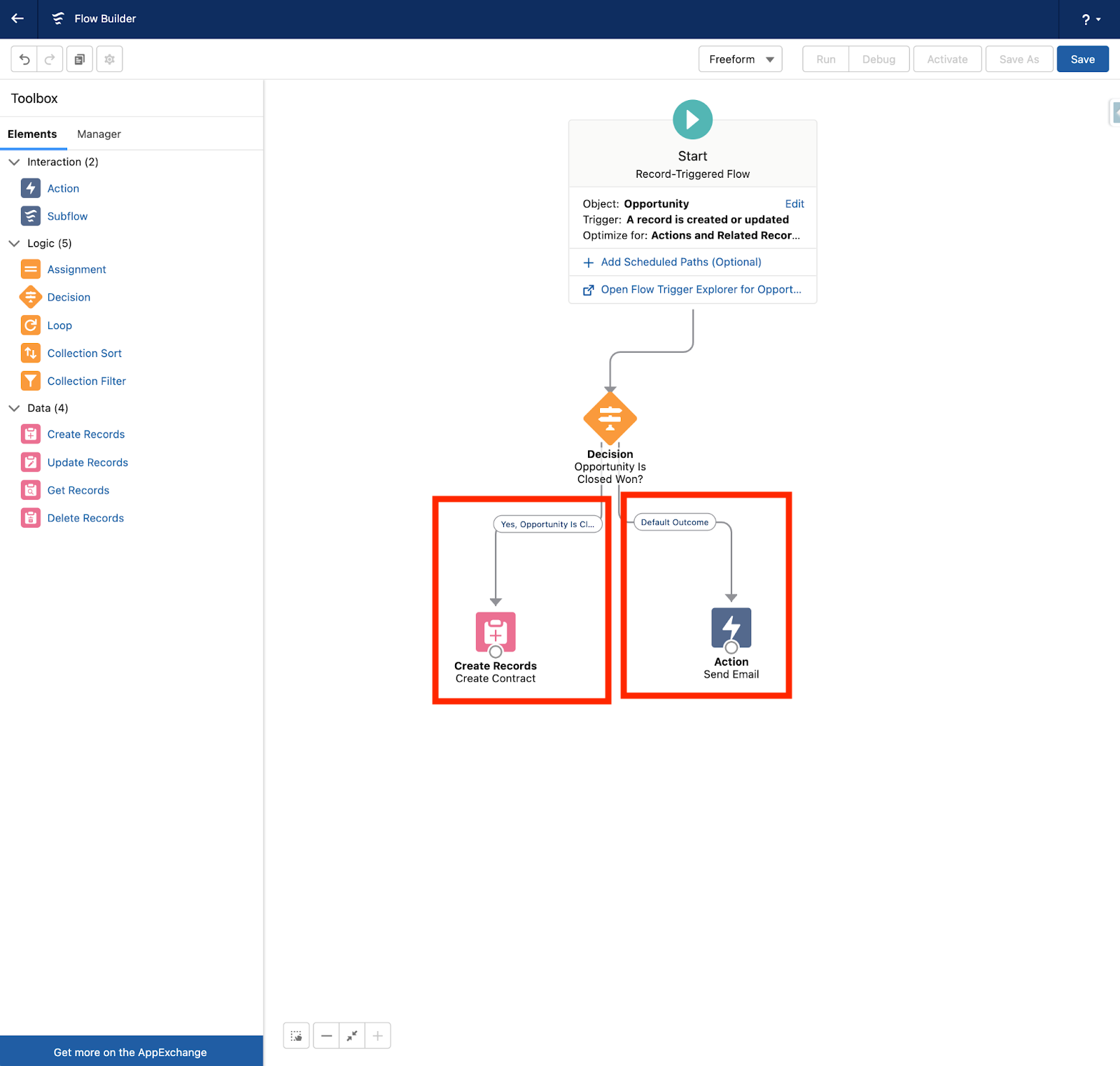 assignment component salesforce flow